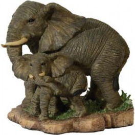 Elephante d'afrique et son petit