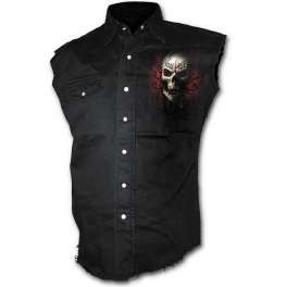 Chemise Spiral Direct sans manches "Game Over"